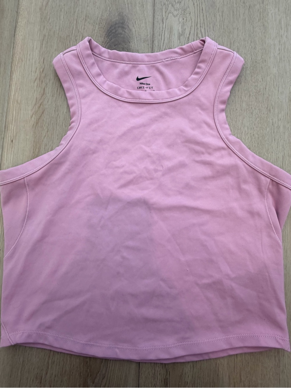 Nike Pink Dri-FIT Sleeveless Crop Tank